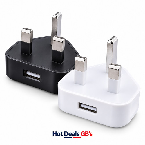 Pin dual usb plug - uk,