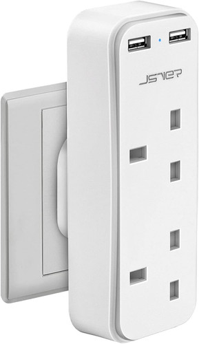 Double plug adaptor with - adaptor, 2