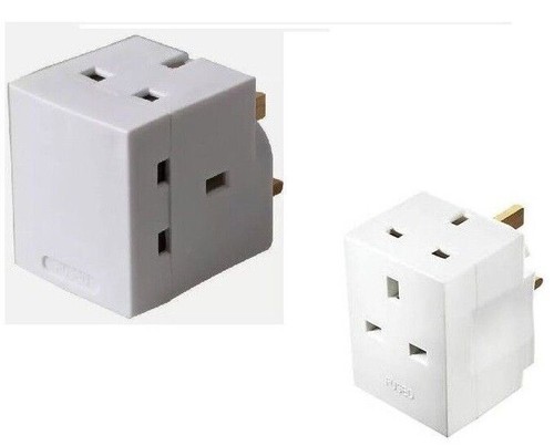Way adaptor pin mains - 3, 3
