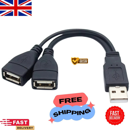 Male usb to 2 dual - 1,