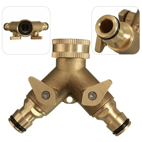 Garden brass tap connector - garden,