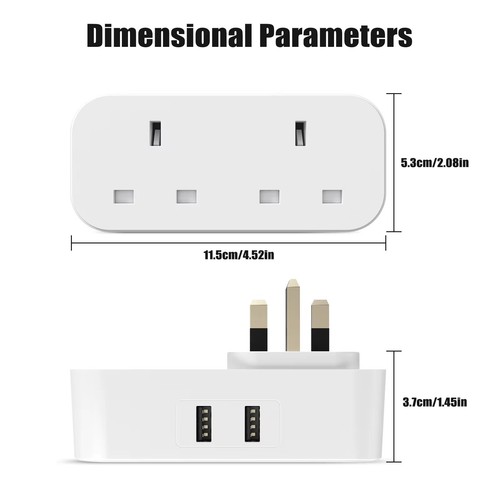 Double plug adaptor way - double,