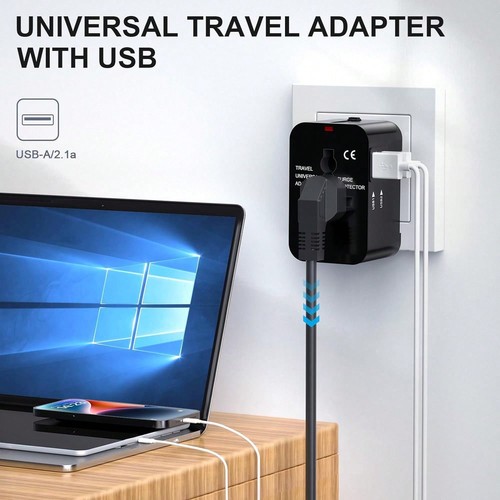 Travel adapter dual - travel, usb