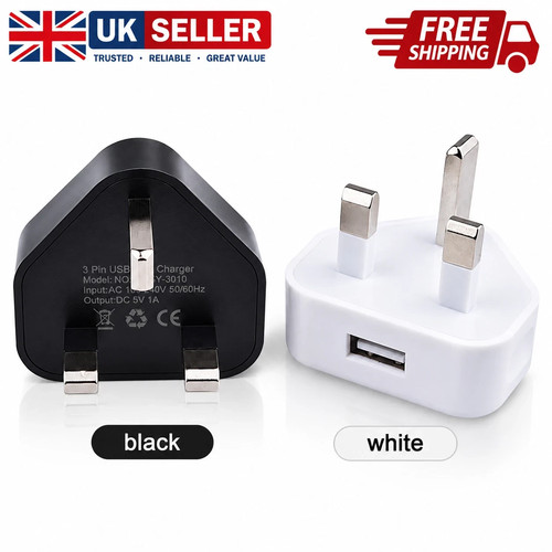 Pin dual usb plug - uk,
