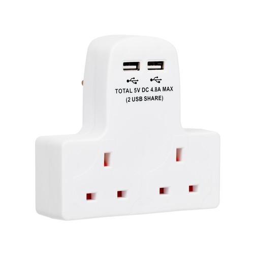 Way adaptor plug 13a double - adaptor,