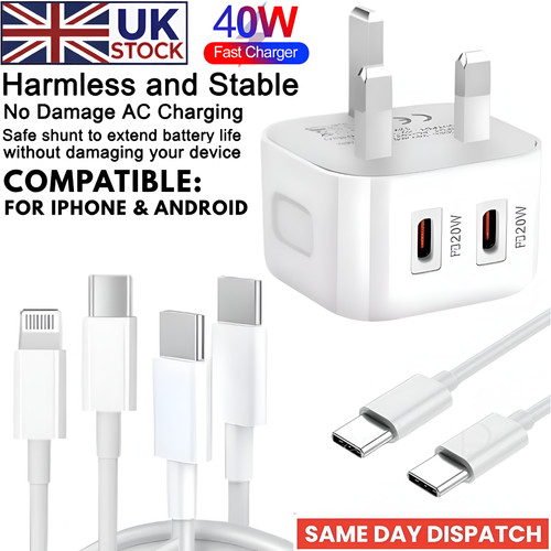 Fast charging 40w - fast, dual