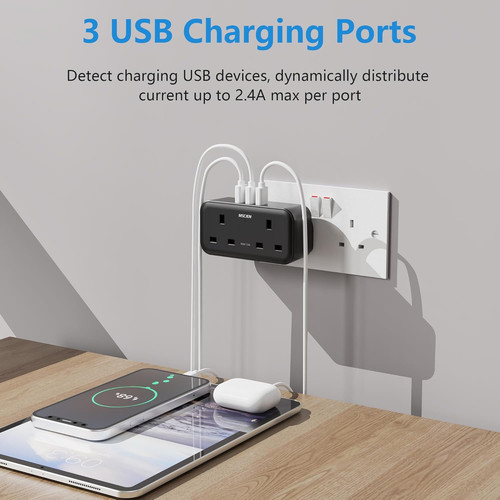 Mscien double plug adapter - double,