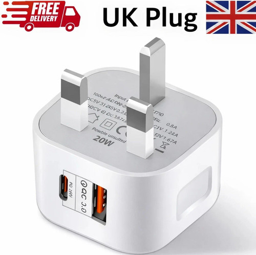 Fast charging dual port plug - charging,