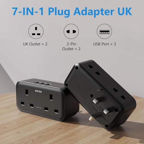 Mscien double plug adapter - plug,