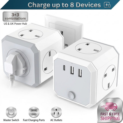Double plug adaptor - plug, 4