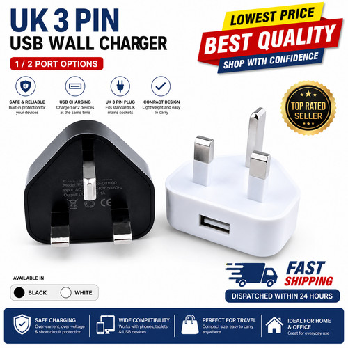 Pin dual usb - uk,