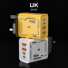 120W 4 Port Fast Charger Dual