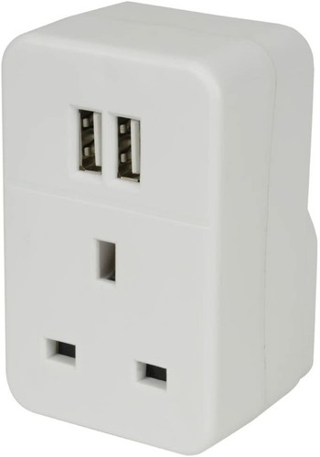 Plug through mains adaptor - plug, uk