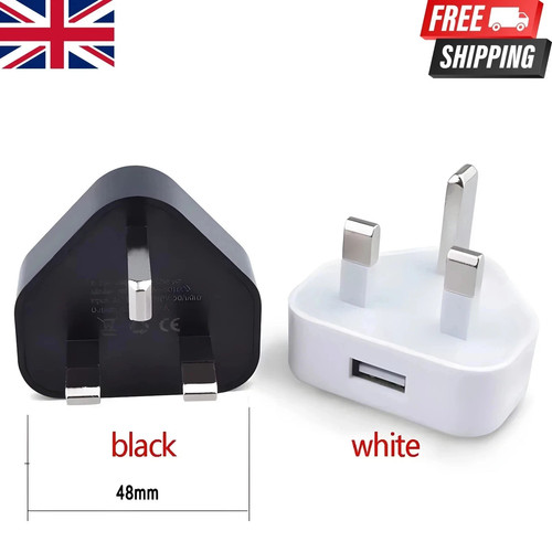 Pin dual usb plug adapter - uk, 3