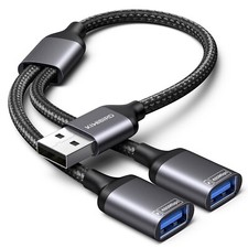 USB Splitter 2 Port, Dual USB