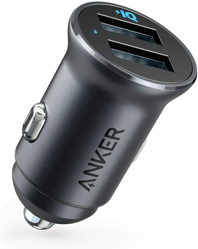 Anker car charger 24w dual - dual, usb