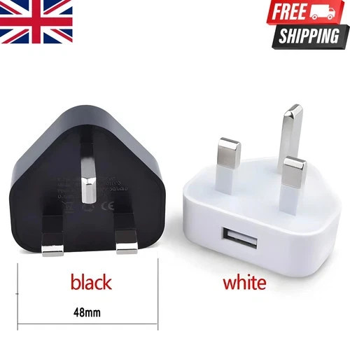 Pin dual usb plug adapter - uk,