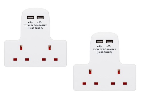 Dual usb wall adapter - dual,