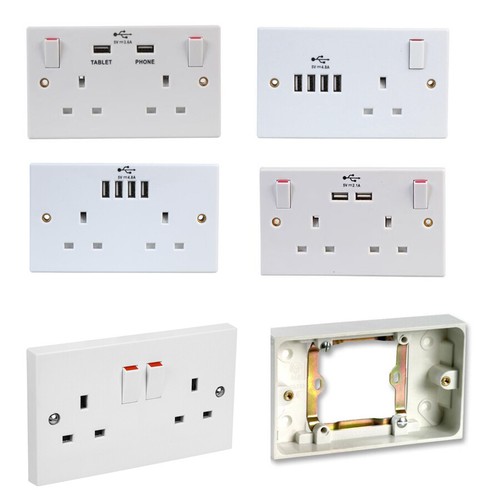 Single double adaptor wall - single, to