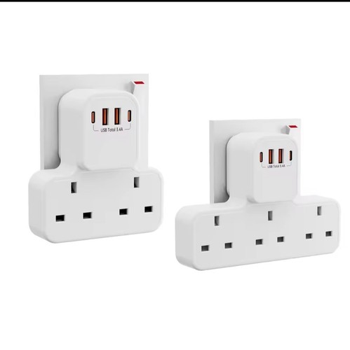 Double plug extension - plug, socket