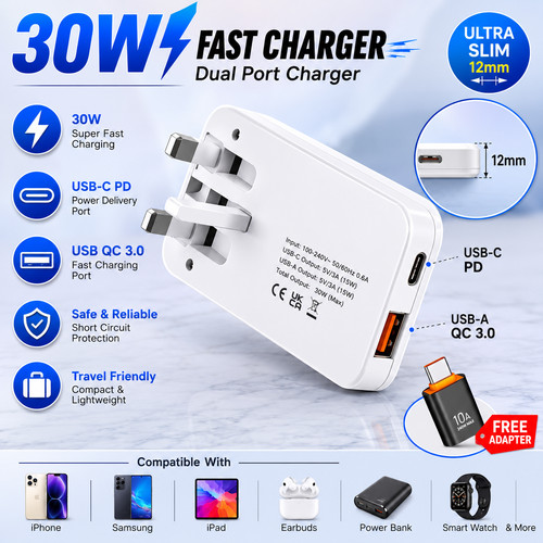 Ultra slim 30w - 30w, charging