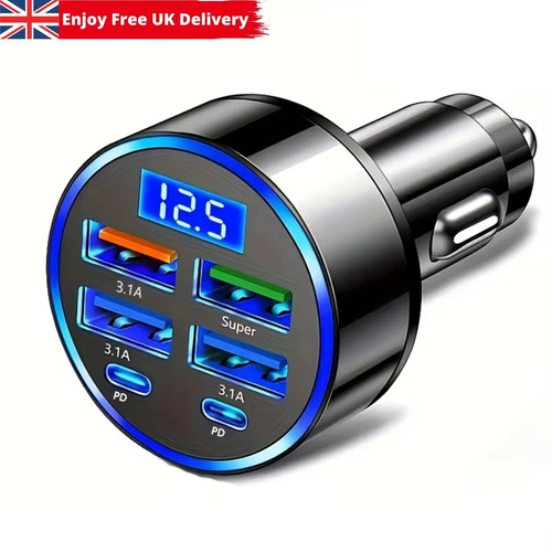 Fast car charger adapter - adapter, 4usb