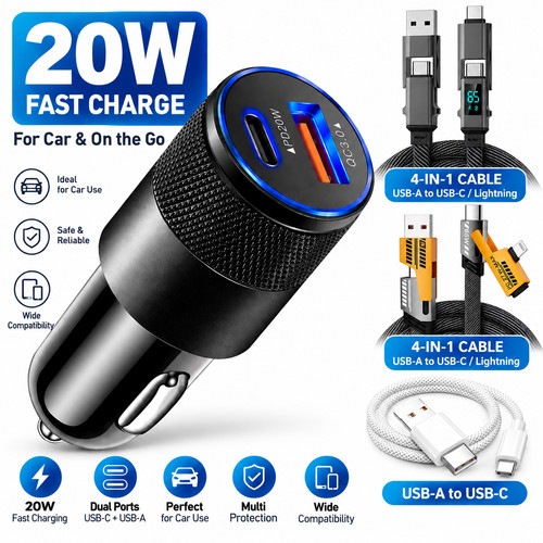 Fast car charger - charger, pd